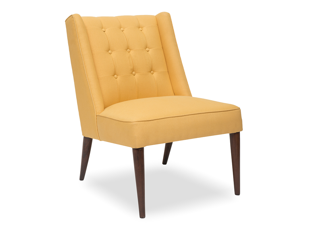 Draper Slipper Chair Gold