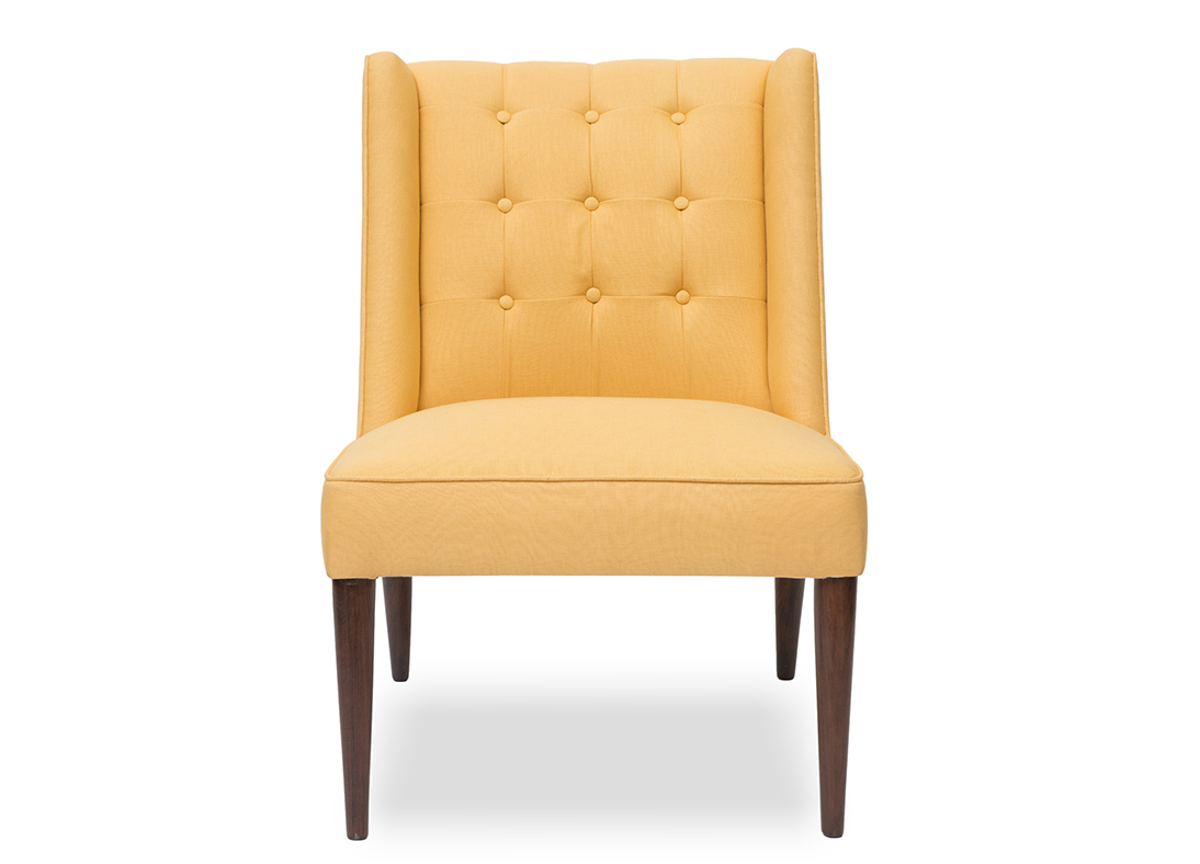 Draper Slipper Chair Gold