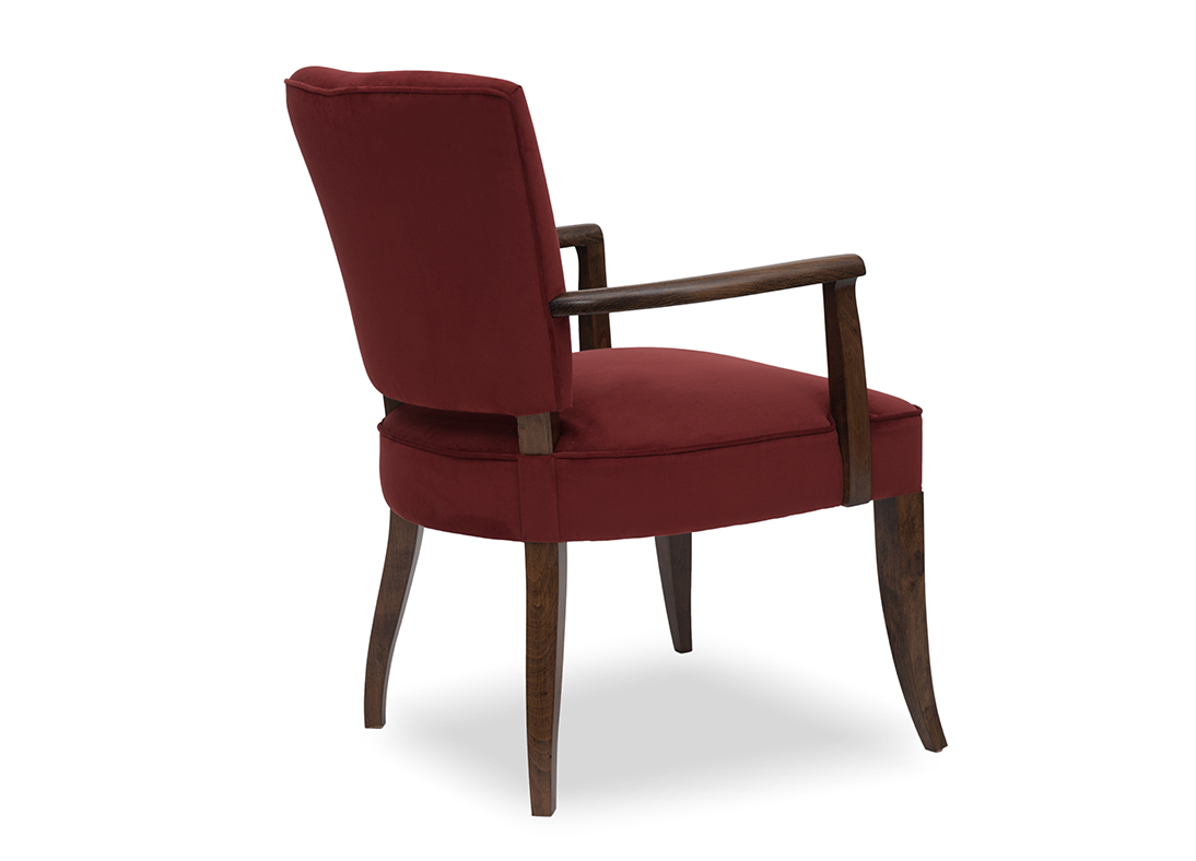 Shimla Accent Chair Velvet Vino Smoked Brown