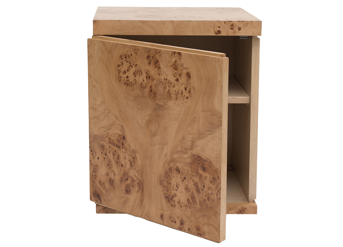 Burl Side Table Right